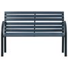 vidaXL Banc de jardin Gris 112 cm Bois de sapin massif