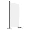 vidaXL Cloison de s&eacute;paration 2 panneaux Blanc 175x180 cm Tissu