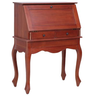 283841 vidaXL Secretary Desk Brown 78x42x103 cm Solid Mahogany Wood