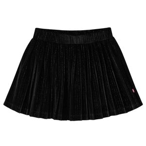 Jupe pliss&eacute;e avec lurex pour enfants noir 92