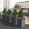 vidaXL Jardini&egrave;res 4 pcs noir 30x30x37 cm polypropyl&egrave;ne