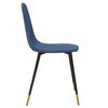 vidaXL Chaises &agrave; manger lot de 2 bleu tissu