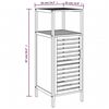 vidaXL Armoire de salle de bain avec &eacute;tag&egrave;re 36x33x87 cm bambou