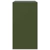 vidaXL Buffet vert olive 67x39x73 cm acier