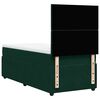 vidaXL Sommier &agrave; lattes de lit avec matelas Vert fonc&eacute; 100x200 cm