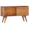 vidaXL Buffet Marron miel 88x24x50 cm Bois de manguier solide