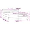 vidaXL Sommier &agrave; lattes de lit avec matelas Cr&egrave;me 200x200 cm Tissu