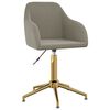 vidaXL Chaises pivotantes &agrave; manger lot de 4 gris clair velours