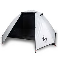 vidaXL Tente de camping 2 personnes blanc 224x248x118 cm taffetas 185T