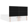 vidaXL Cadre de lit ottoman avec matelas blanc 180x200 cm similicuir