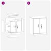 vidaXL Armoire de rangement Blanc 60 x 40 x 70 cm Acier