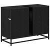 vidaXL Cabinet de salle de bain avec tiroir Ch&ecirc;ne noir 80 x 33 x 60 cm