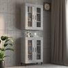 vidaXL Armoire murale suspendue Sonoma gris 69,5x34x90 cm