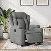 vidaXL Fauteuil inclinable &eacute;lectrique Gris fonc&eacute; Tissu