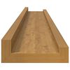 vidaXL &Eacute;tag&egrave;re Murale 4 pcs Beige 80 x 9 x 3 cm Bois d'ing&eacute;nierie