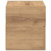 vidaXL Table de chevet murale ch&ecirc;ne artisanal 45x26x28,5 cm