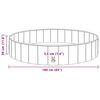 vidaXL Piscine de nage pliable pour chien Bleu 160 x 160 x 30 cm PVC
