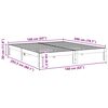 vidaXL Cadre de lit sans matelas 160x200 cm bois massif de pin