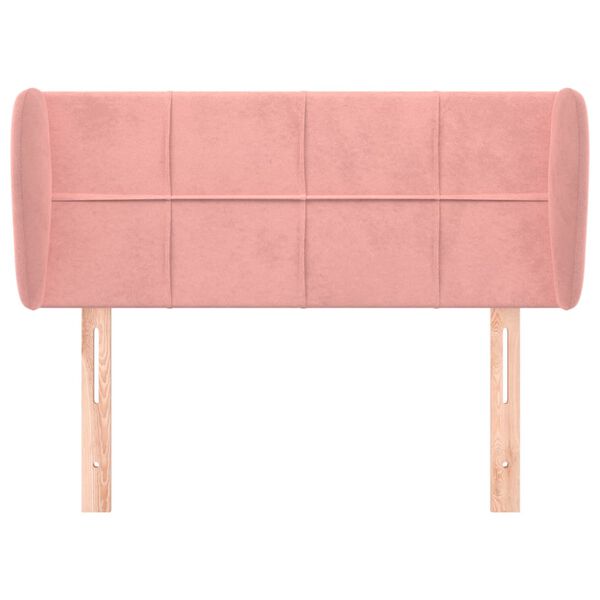 vidaXL T&ecirc;te de lit avec oreilles Rose 83x23x78/88 cm Velours