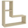 vidaXL &Eacute;tag&egrave;res murales 2pcs ch&ecirc;ne sonoma 50x15x50cm bois d'ing&eacute;nierie
