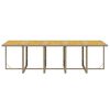 vidaXL Ensemble &agrave; manger de jardin coussins 11pcs R&eacute;sine tress&eacute;e Beige