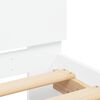 vidaXL Cadre de lit sans matelas avec t&ecirc;te de lit blanc 100x200 cm