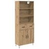 vidaXL Haut Armoire 2 pcs Ch&ecirc;ne artisanal 69,5 x 34 x 180 cm