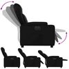 vidaXL Fauteuil inclinable &eacute;lectrique Noir Similicuir
