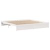 vidaXL Cadre de lit sans matelas blanc 180x200 cm bois massif de pin