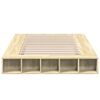 vidaXL Cadre de lit sans matelas ch&ecirc;ne sonoma 120x190 cm