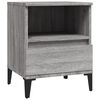 vidaXL Tables de chevet 2 pcs Sonoma gris 40x35x50 cm