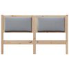 vidaXL T&ecirc;te de lit Autre Marron 160 cm Bois massif en pin