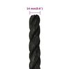 vidaXL Corde de travail Noir 14 mm 100 m polypropyl&egrave;ne
