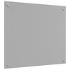 vidaXL Protection de cuisine 2 pcs Gris clair 70 x 60 cm verre tremp&eacute;