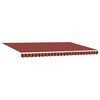 vidaXL Auvent R&eacute;tractable Ray&eacute; Orange et marron 500 &times; 300 cm
