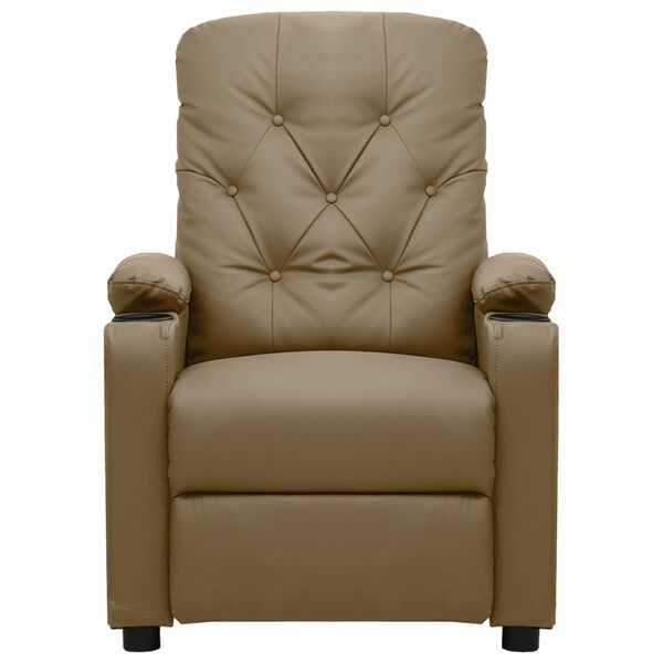 vidaXL Fauteuil inclinable Cappuccino Similicuir