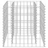 vidaXL Lit sur&eacute;lev&eacute; &agrave; gabion Acier galvanis&eacute; 50x50x50 cm