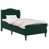 vidaXL Cadre de lit avec t&ecirc;te de lit Vert fonc&eacute; 80 x 200 cm Velours