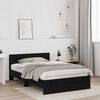 vidaXL Cadre de lit Ch&ecirc;ne noir 193 x 125 x 70 cm Bois d'ing&eacute;nierie