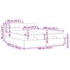 VidaXL Cadre de lit ottoman avec matelas bleu 180x200 cm tissu