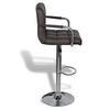 vidaXL Tabourets de bar lot de 2 marron similicuir
