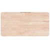 vidaXL Comptoir de salle de bain 80x40x2,5 cm Bois massif non trait&eacute;