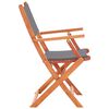 vidaXL Ensemble &agrave; manger d'ext&eacute;rieur 7 pcs Gris Bois eucalyptus solide