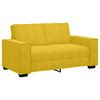 vidaXL Canap&eacute; &agrave; 2 places Jaune 120 cm Velours