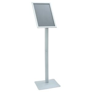 vidaXL Stand de Poster sur Pied 32 x 27 x 119 cm Fonte Argent&eacute;