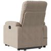 vidaXL Fauteuil inclinable de massage taupe tissu microfibre