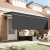 vidaXL Auvent R&eacute;tractable Anthracite 350 x 200 cm