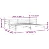 vidaXL Lit coulissant sans matelas blanc 80x200 cm
