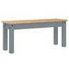 vidaXL Ensemble &agrave; manger Panama 4 pcs gris bois de pin massif