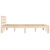 vidaXL Cadre de lit sans matelas bois massif 200x200 cm